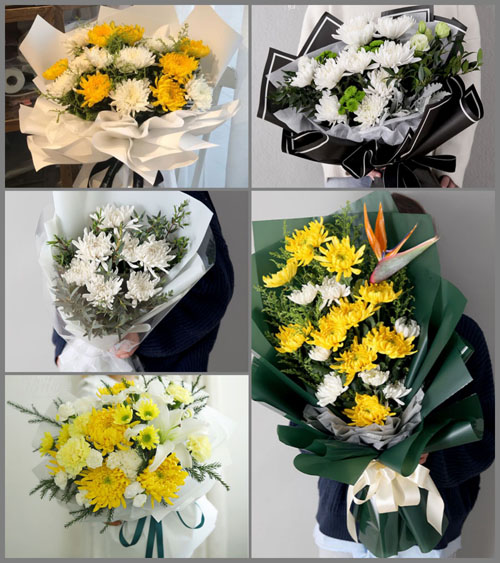 海南海口市龙华区城西镇四季华庭社区白事花束代送